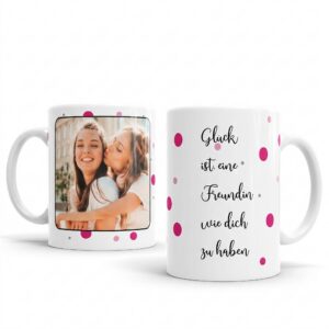 personalisierte fototasse punkt für punkt liebe foto & wunschtext