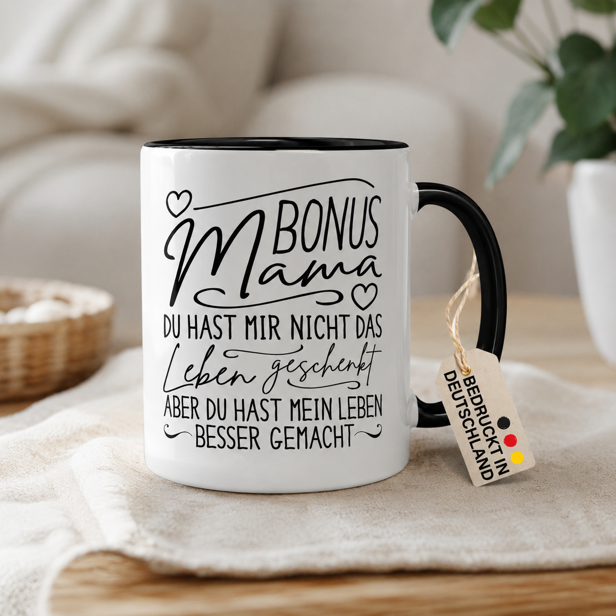 Bonusmama Tasse „Mein Leben besser gemacht“ – Design-Variante – Bild 5
