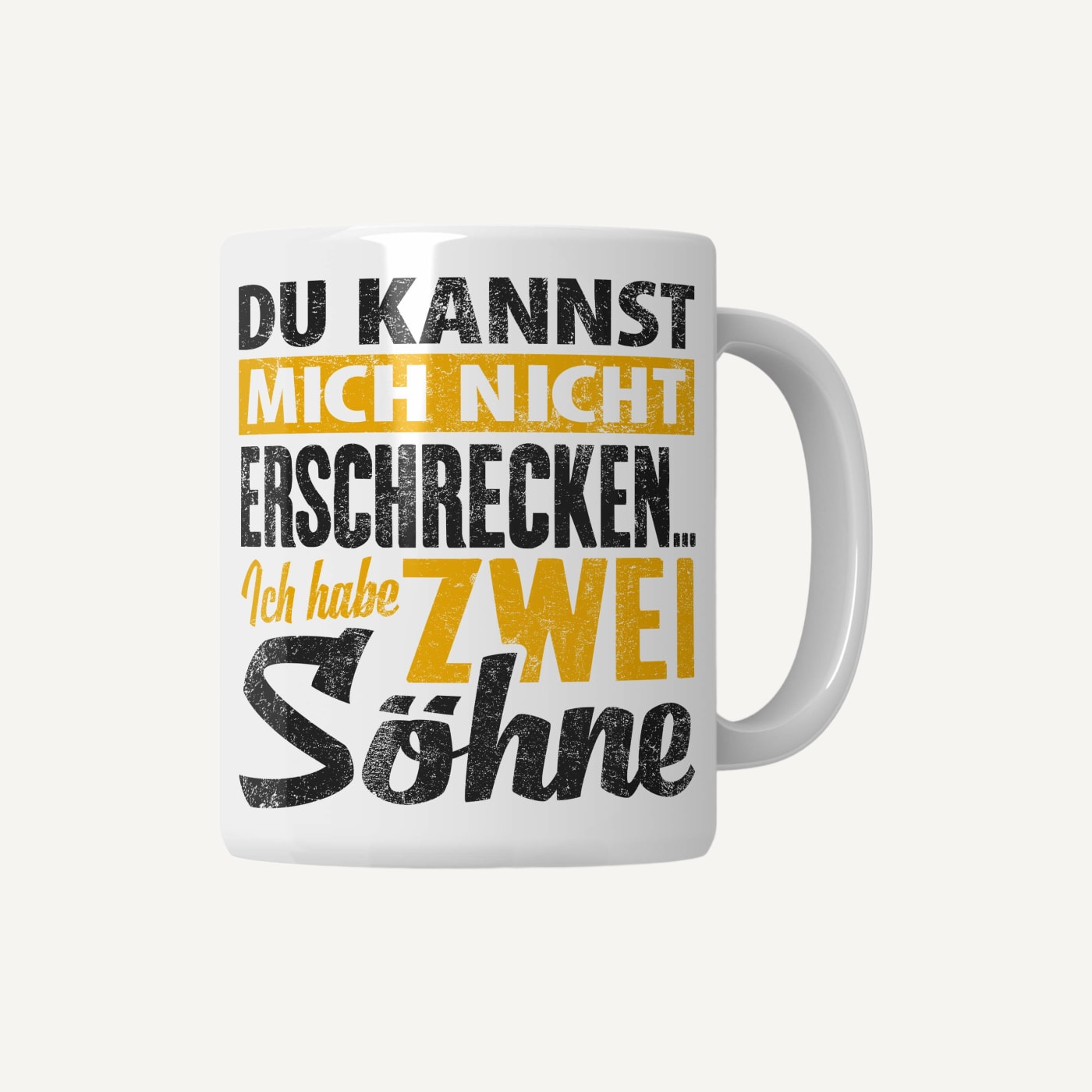 Mama Tasse lustig „Ich habe zwei Söhne“