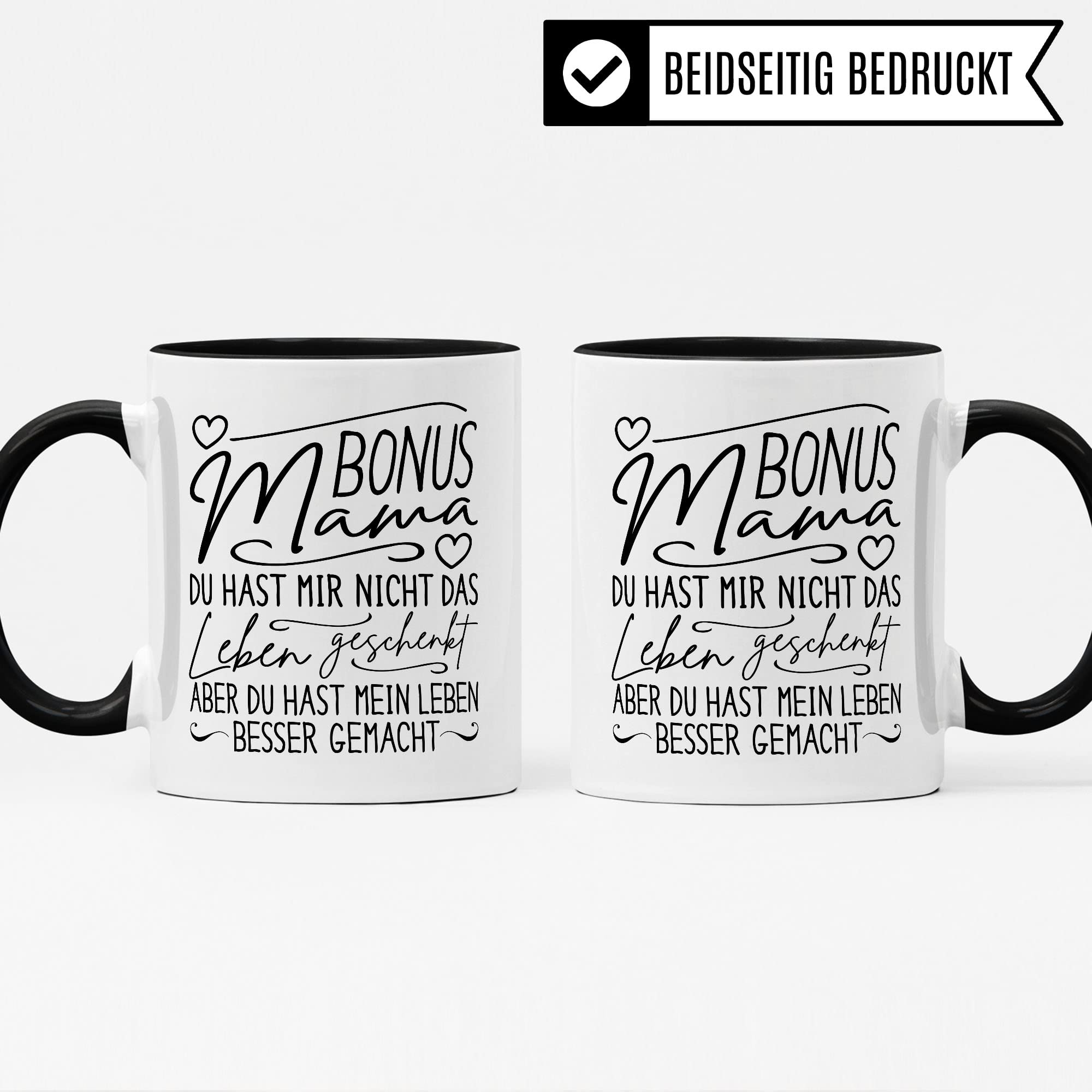 Bonusmama Tasse „Mein Leben besser gemacht“ – Design-Variante – Bild 3
