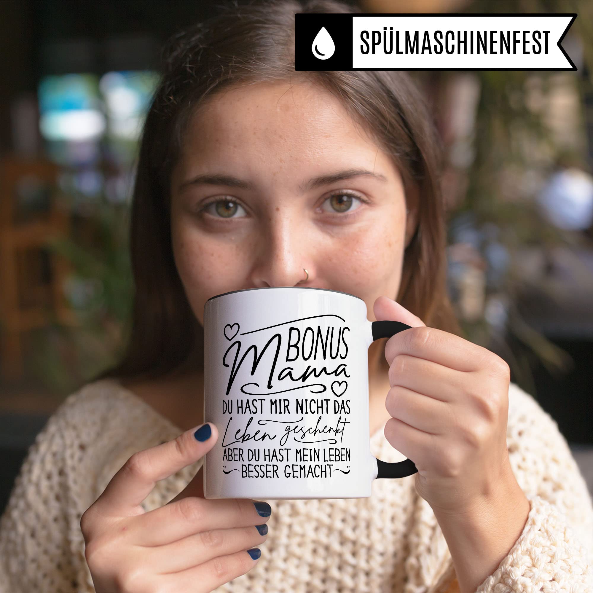 Bonusmama Tasse „Mein Leben besser gemacht“ – Design-Variante – Bild 2