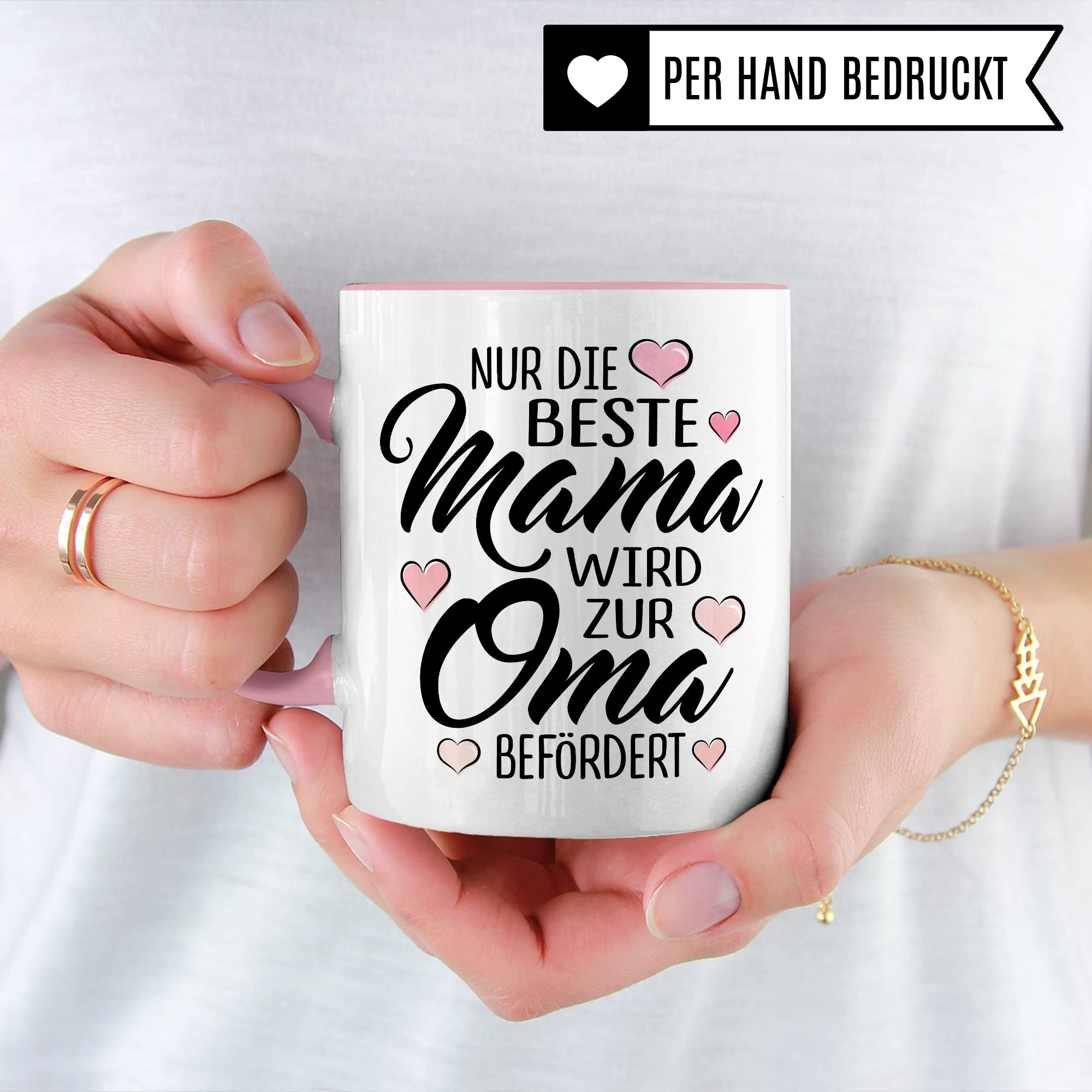 Oma Tasse „Zur Oma befördert“ – Baby-Ankündigung – Bild 3