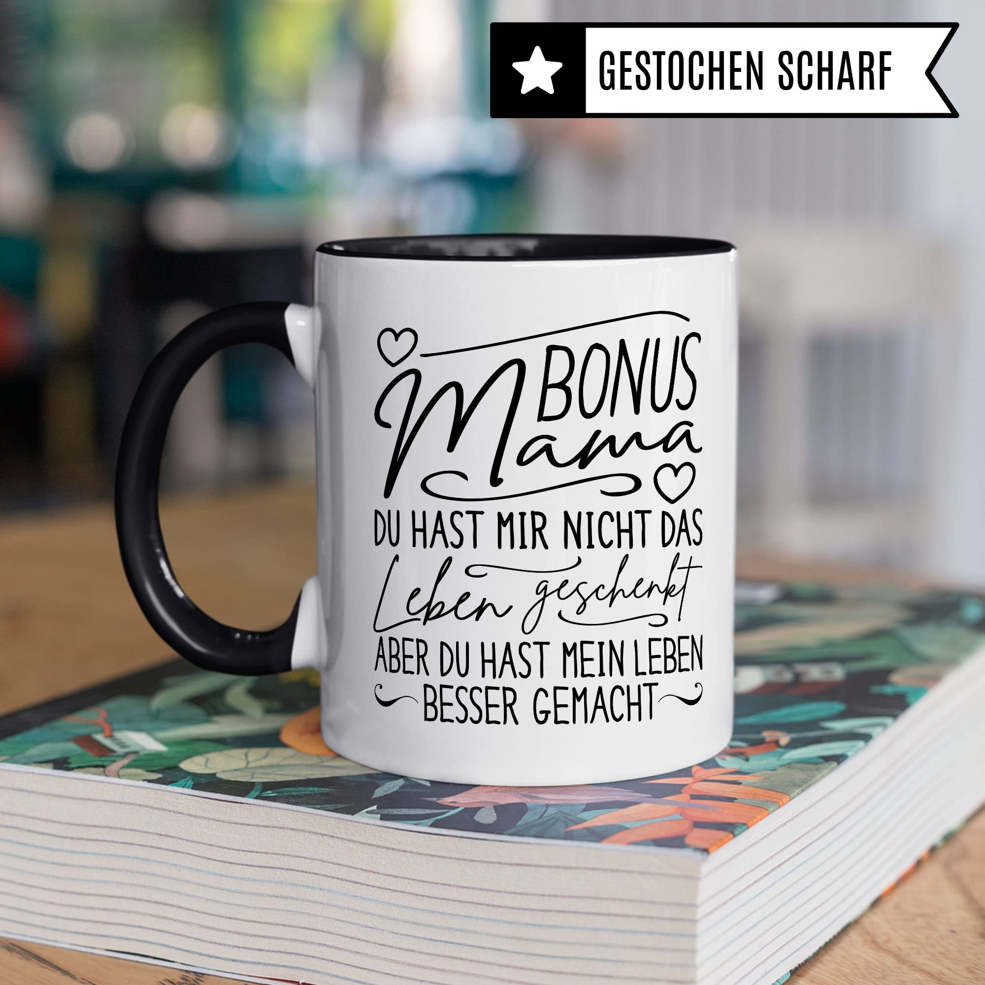 Bonusmama Tasse „Mein Leben besser gemacht“ – Design-Variante – Bild 4