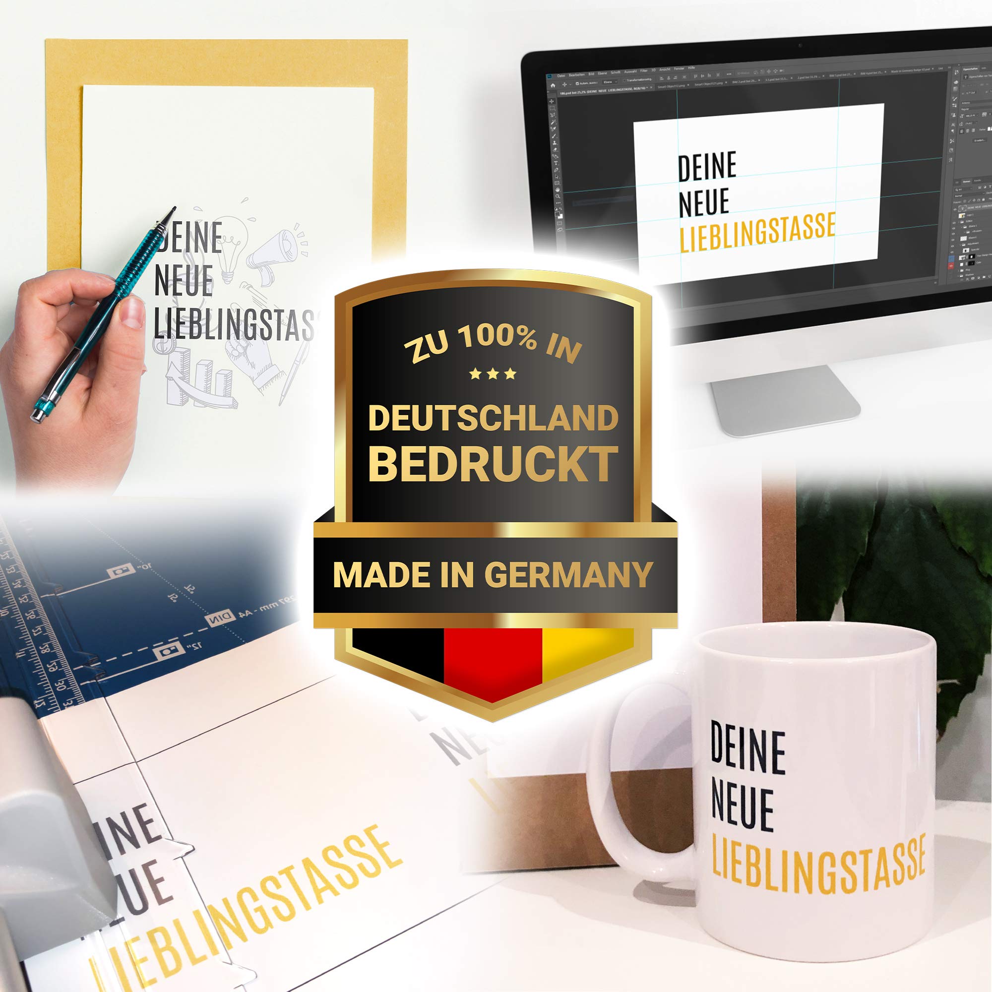 Bonusmama Tasse „Keine Stieftochter“ – Schriftzug Weiß – Bild 4