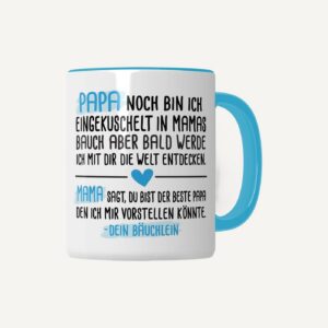 Mama & Papa Tasse „Dein Bäuchlein“ – personalisierbar